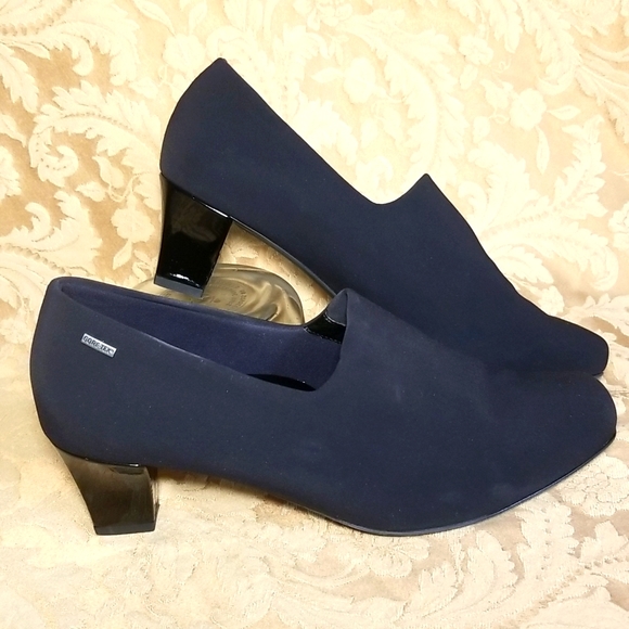 Ara gore-tex women's blue high heel comfort shoe,size 9.5 - Picture 1 of 12